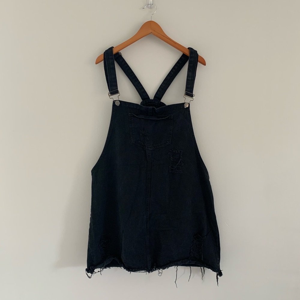 Love Moda Plus Size 100% Cotton Overall Mini Dress